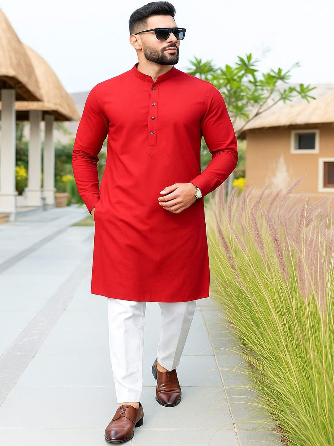 PERI FEY Men Regular Kurta with Pyjamas