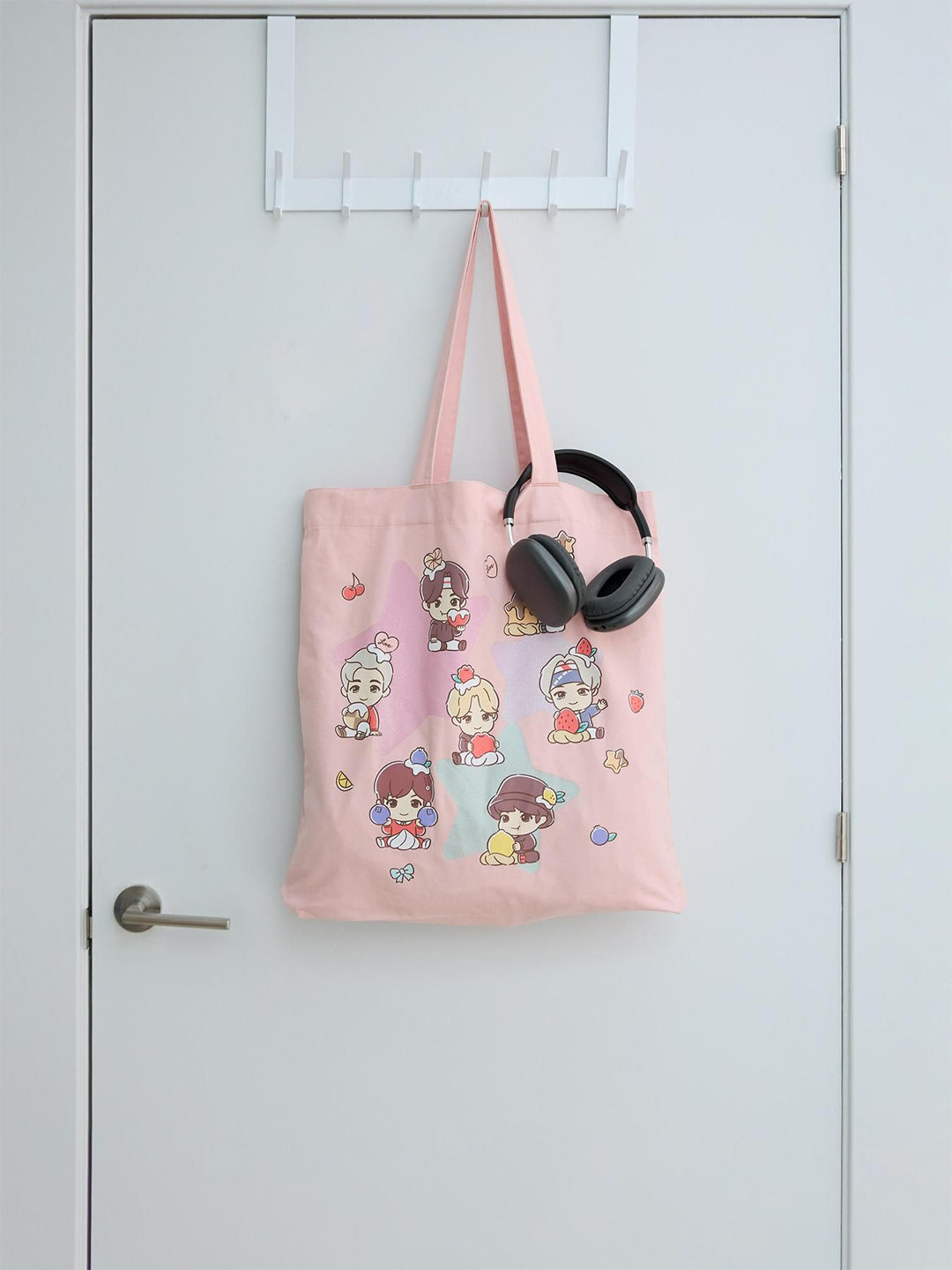 Bershka Printed Oversized Shopper Tote Bag