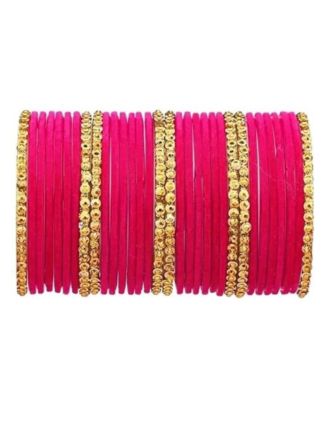 THE BLAZZE Set Of 32 Artificial Stones Studded Bangles