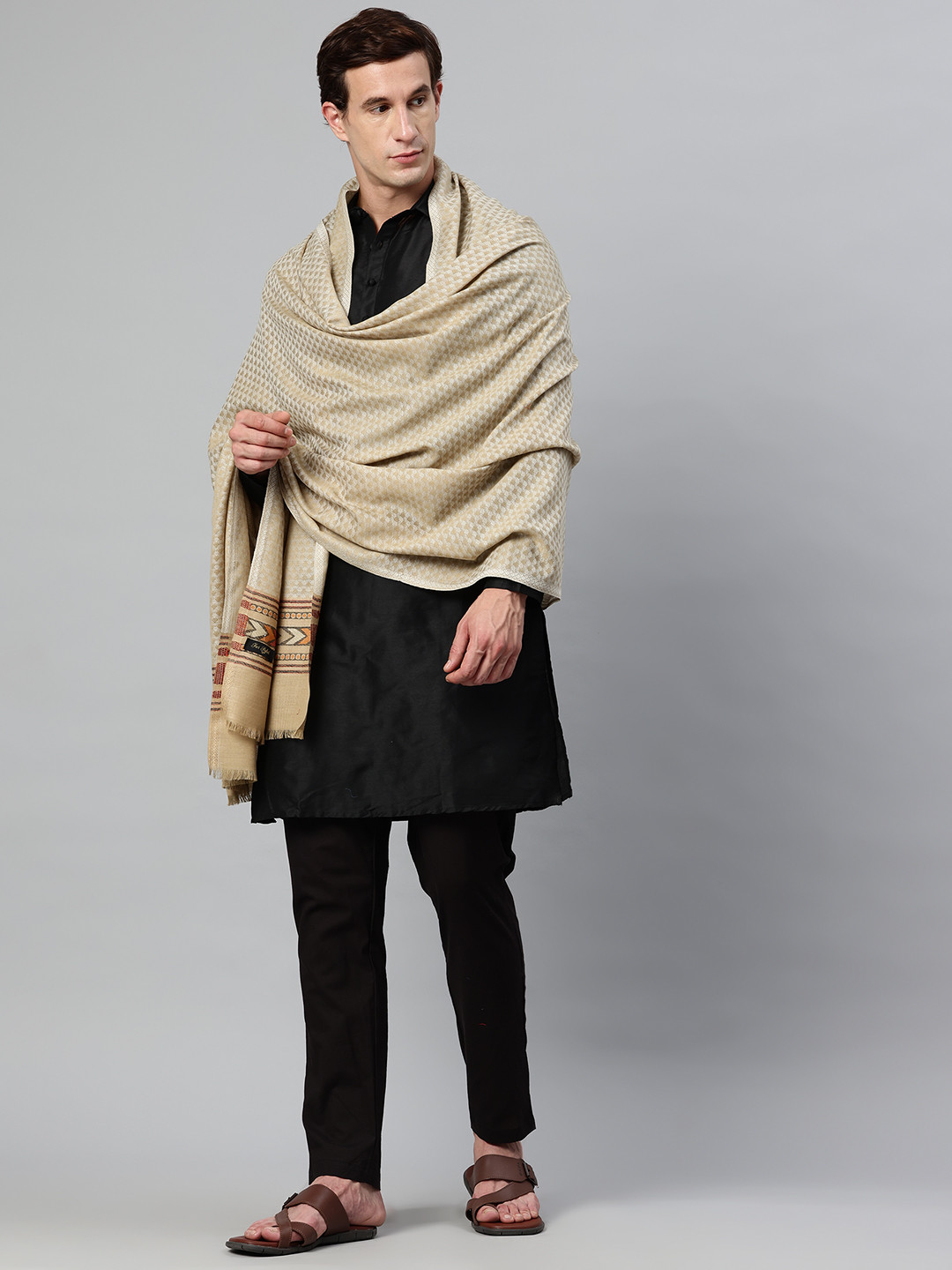 SWI Stylish Chevron Woven Design Shawl