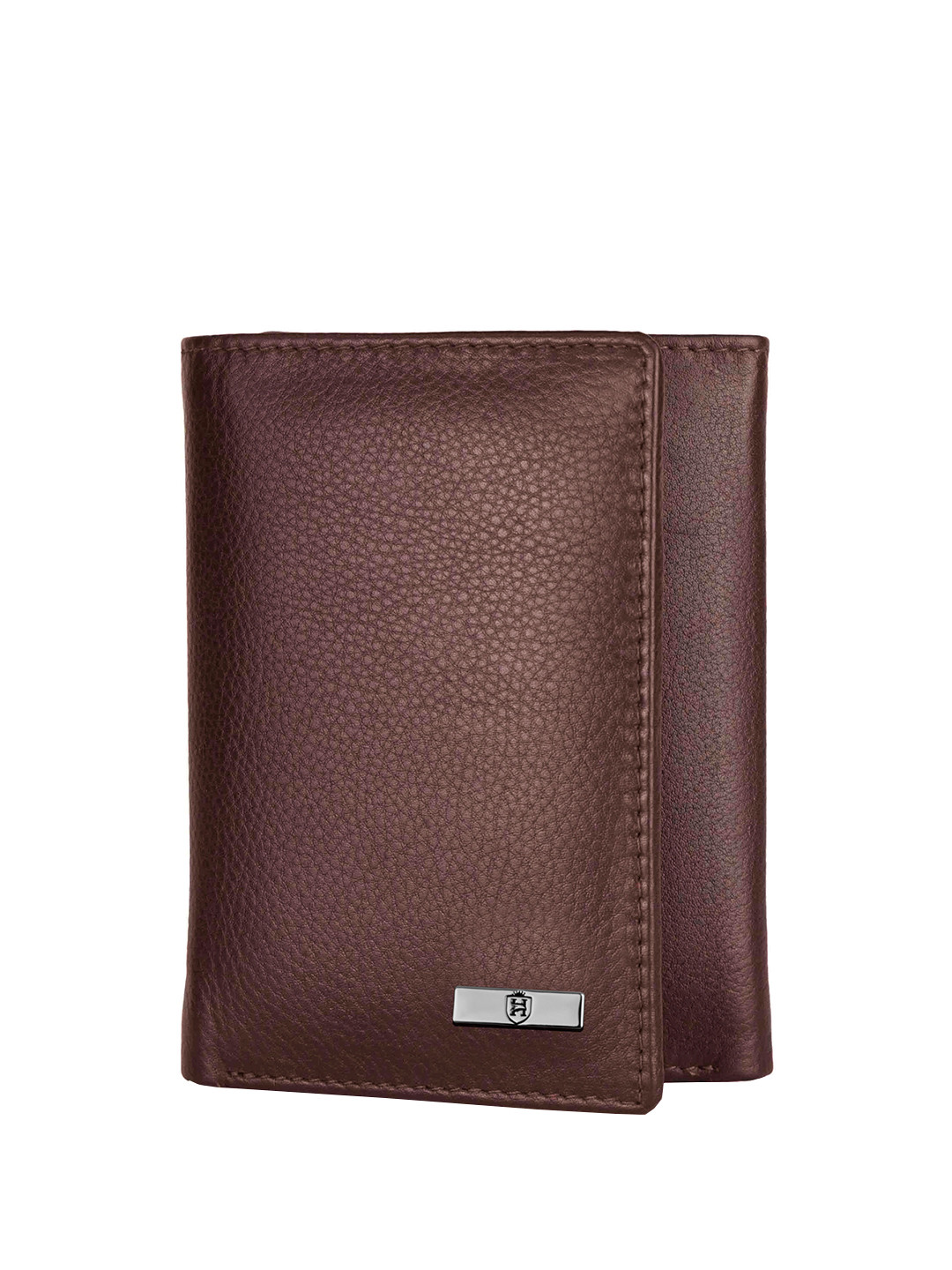 Hornbull Trifold Brown RFID Protected Genuine Leather Two Fold Wallet