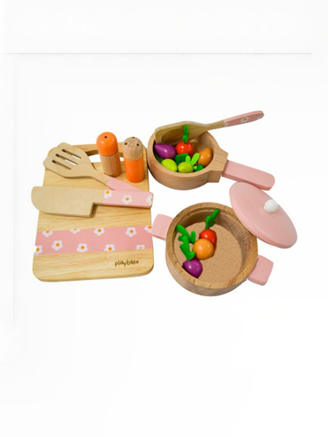 Playbox Kids Wooden Cooking Set
