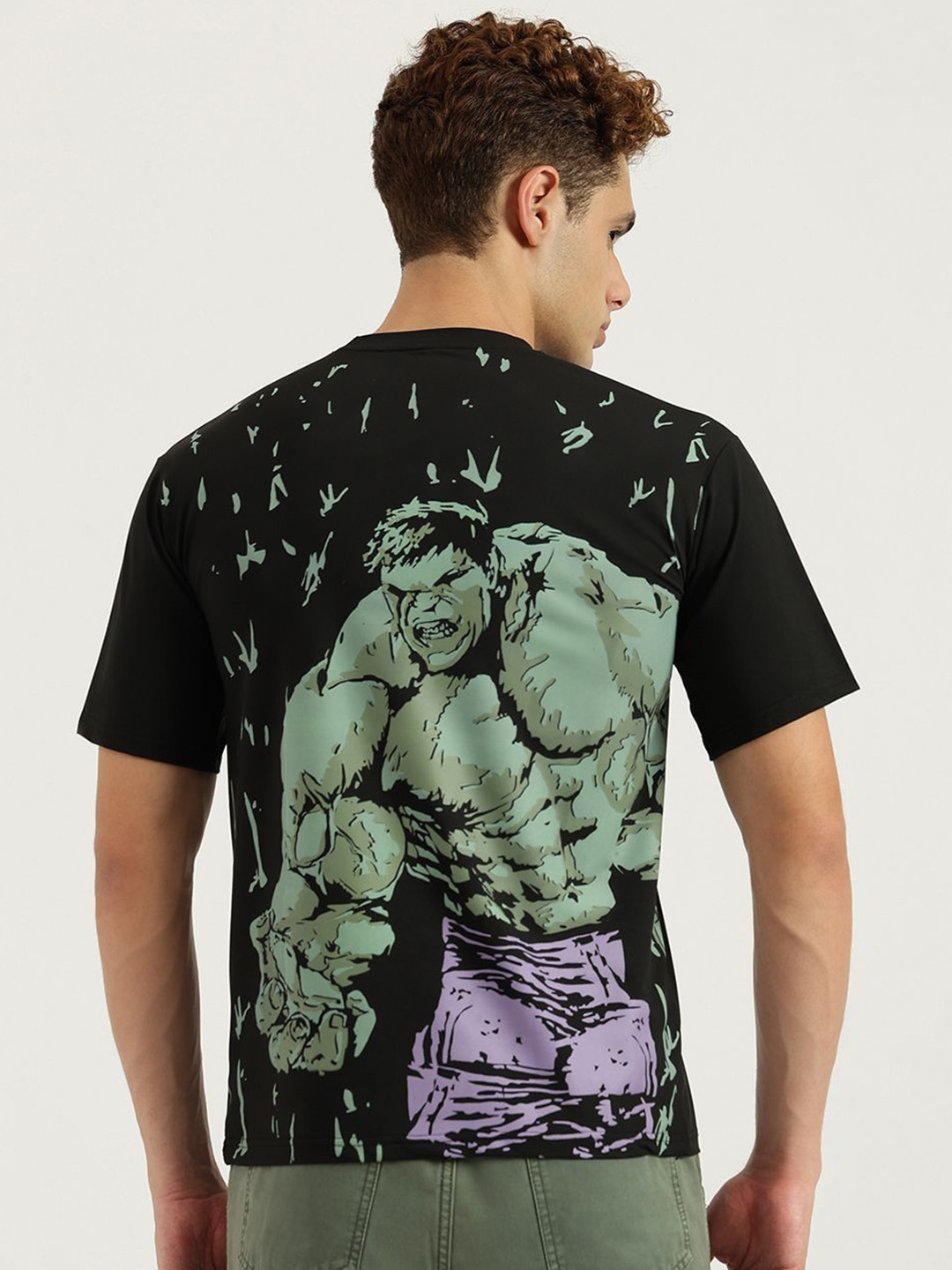 shershaan Men Superhero Graphic T-shirt