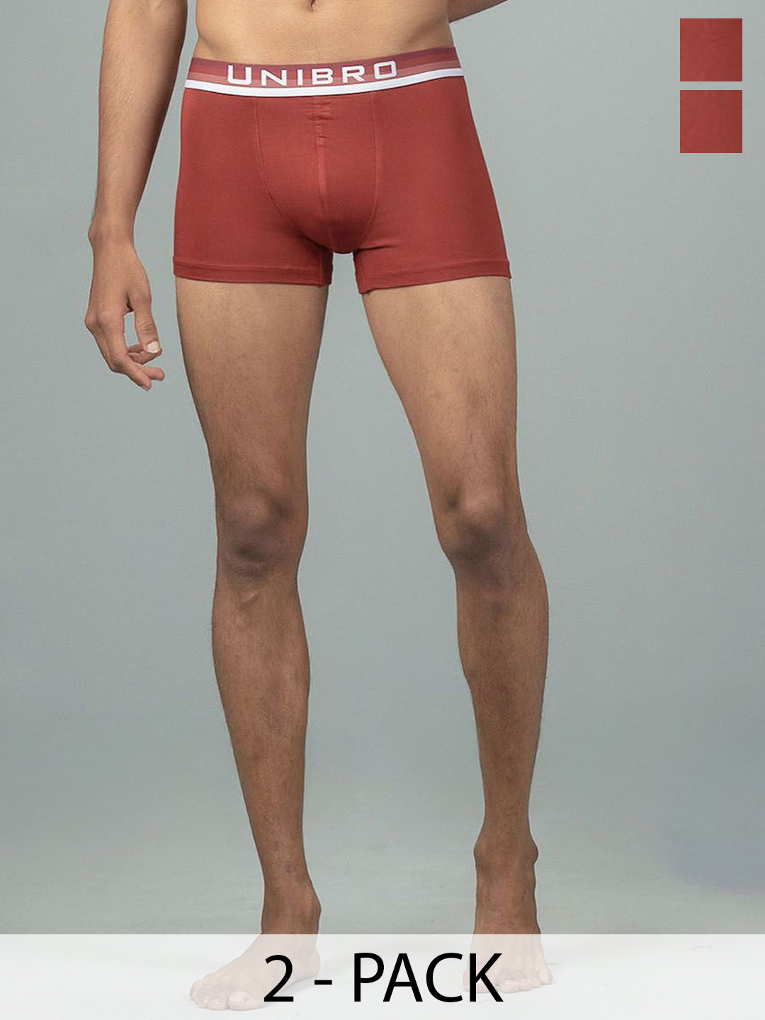 Unibro Men Pack Of 2 Modal Micro Elastene Stretch Trunk TNCL-TRNK-PM1_2P-2XL