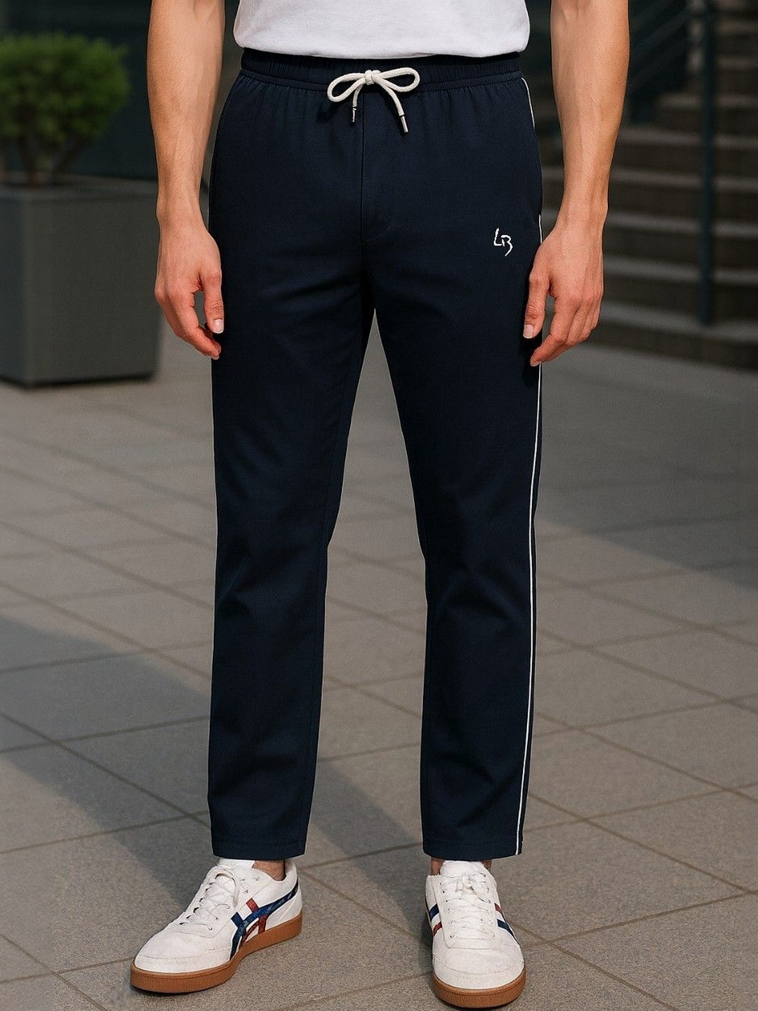 LEE BONEE Mens Navy Blue Dri Fit Track Pant