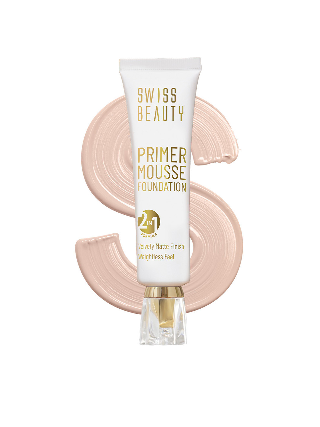 SWISS BEAUTY Primer Mousse Foundation - White Ivory 01
