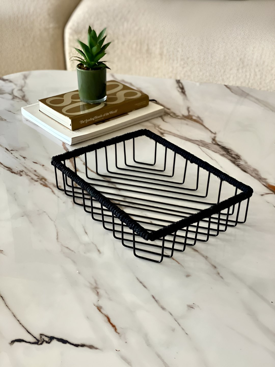 Mason Home Black 2025 Jute Easy to Clean Core Fruit and Vegetable Basket