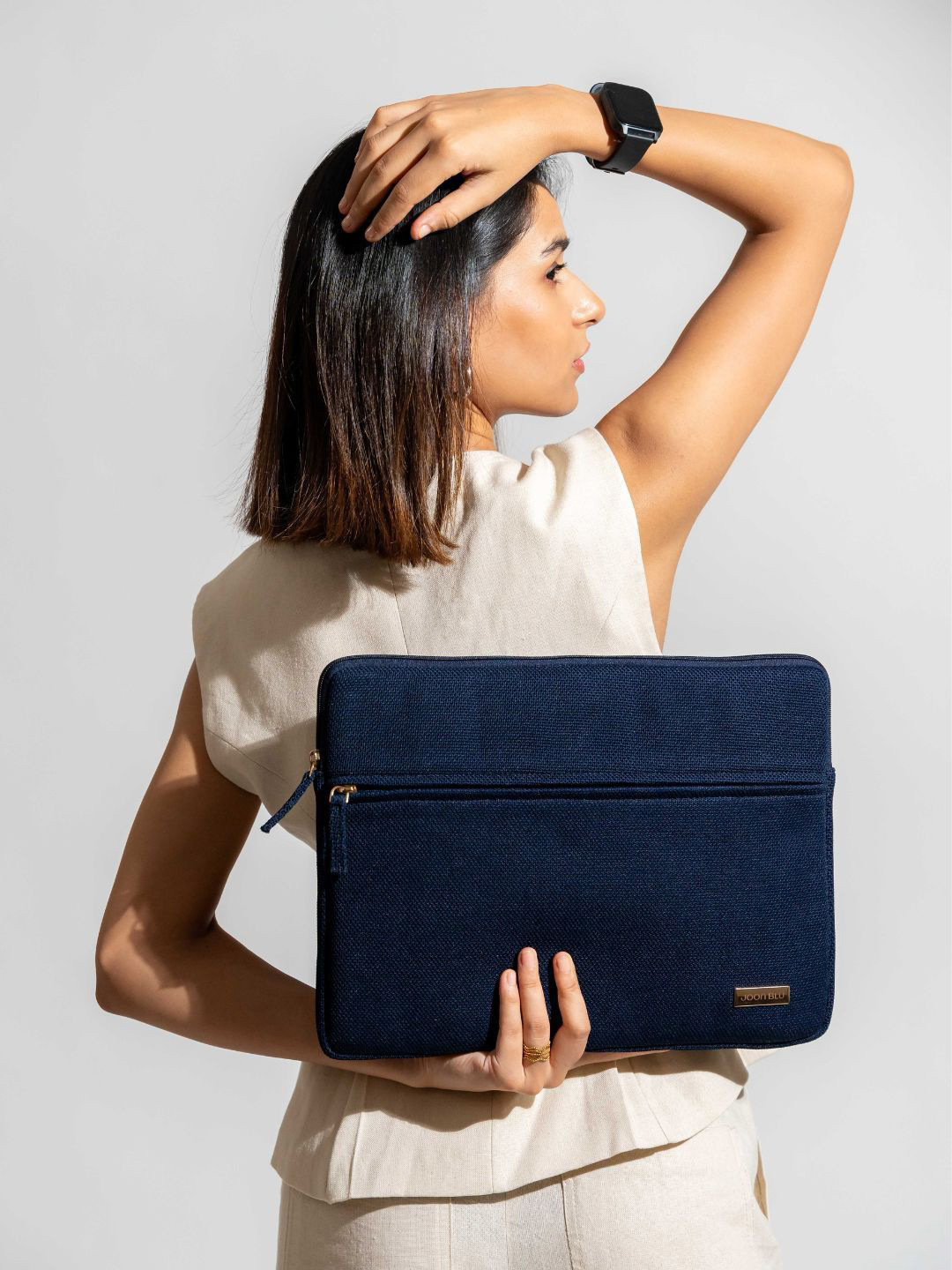 Joon Blu Women Textured Padded Laptop Sleeve