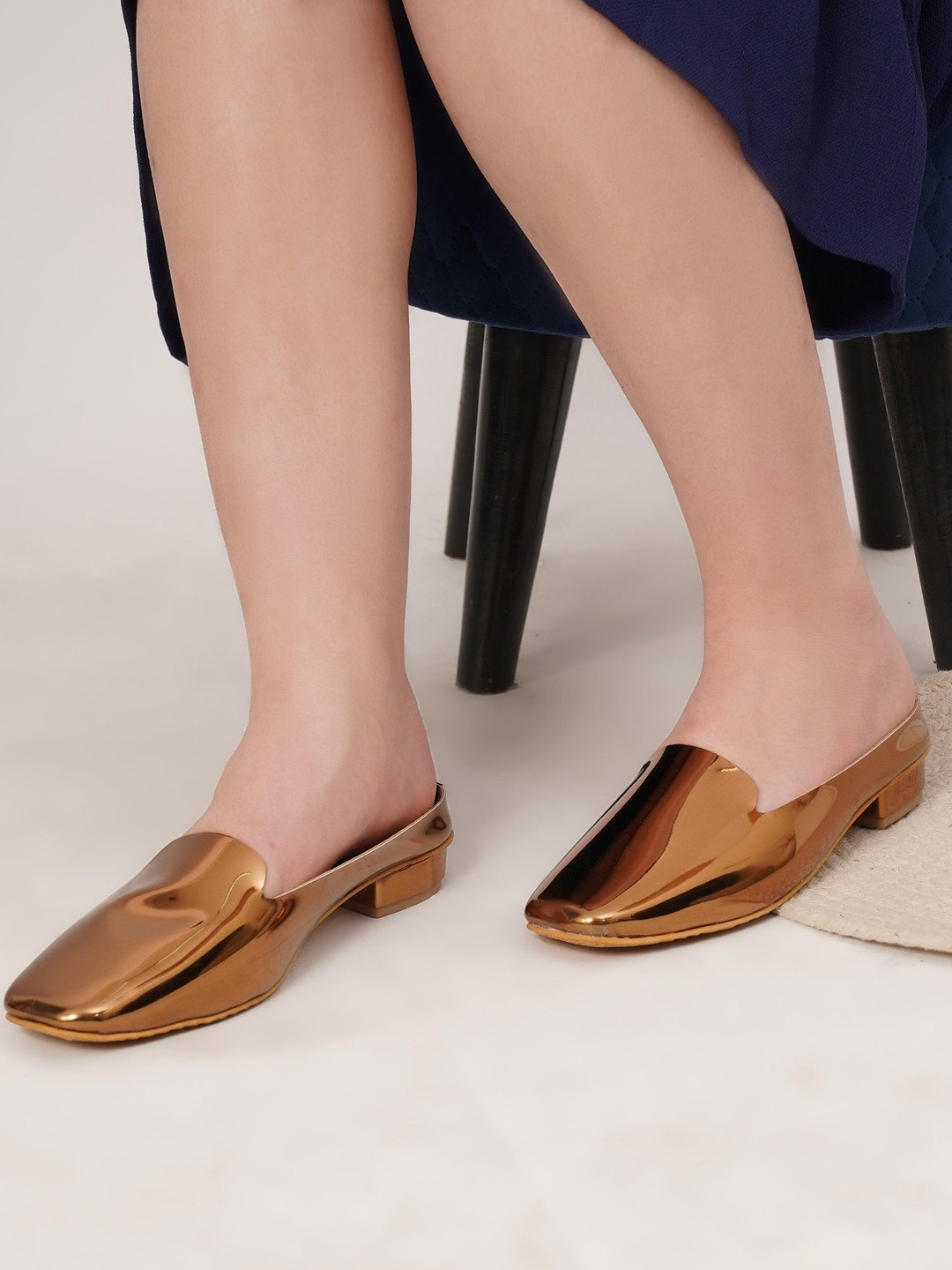 STELWAY Women Chromium Copper Mules