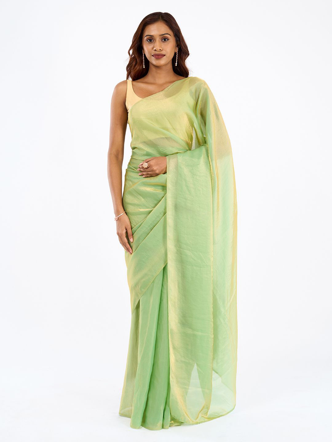TEEJH Yamisha Pre-Draped Satin Saree
