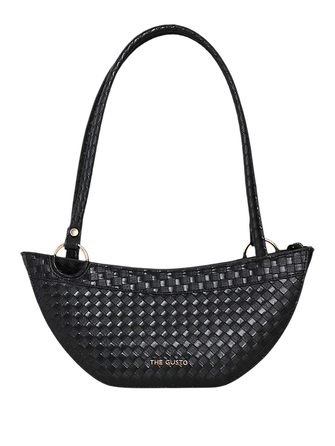 THE GUSTO Women Textured Bucket Fringed Shoulder Bag