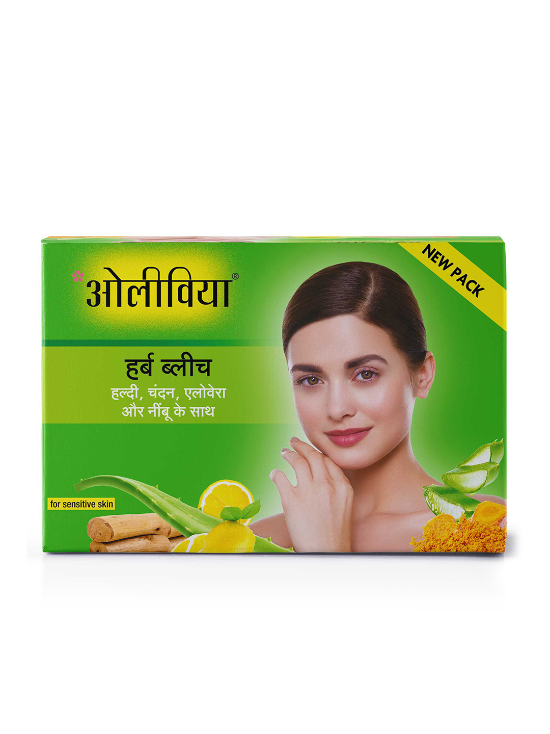 Olivia Herb Bleach For Sensitive Skin with Haldi & Chandan - 60 g