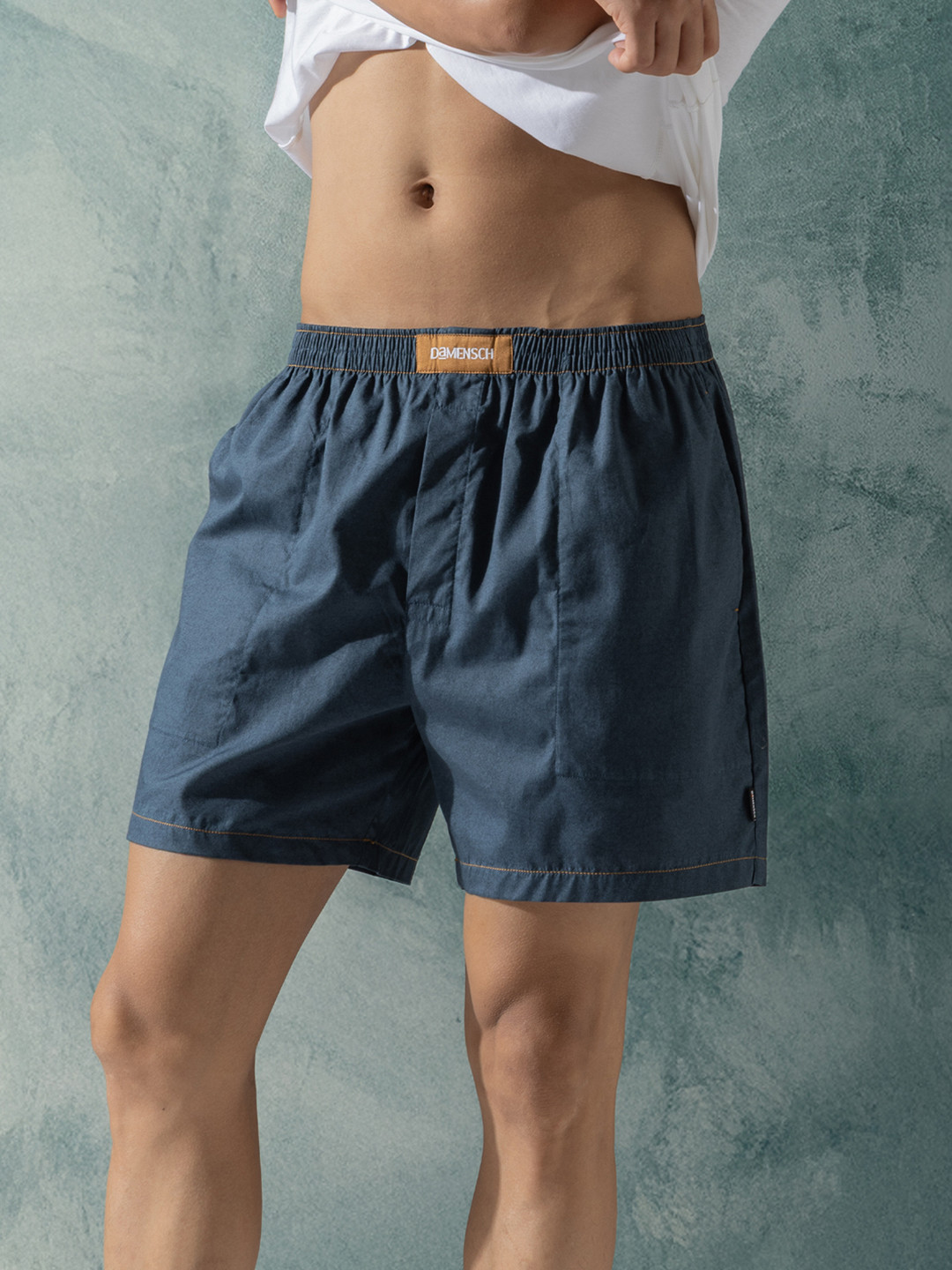 DAMENSCH Premium Pure Cotton Relaxed-Fit Ultra Light Jean-Z Boxer BS1011-JENBLU