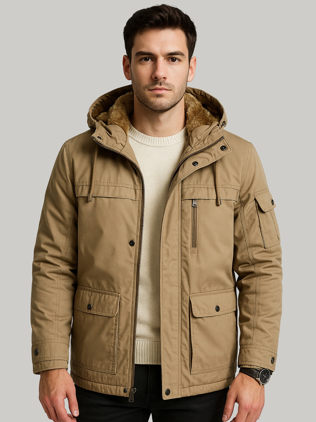L'monte Hooded Insulator Outdoor Parka Jacket