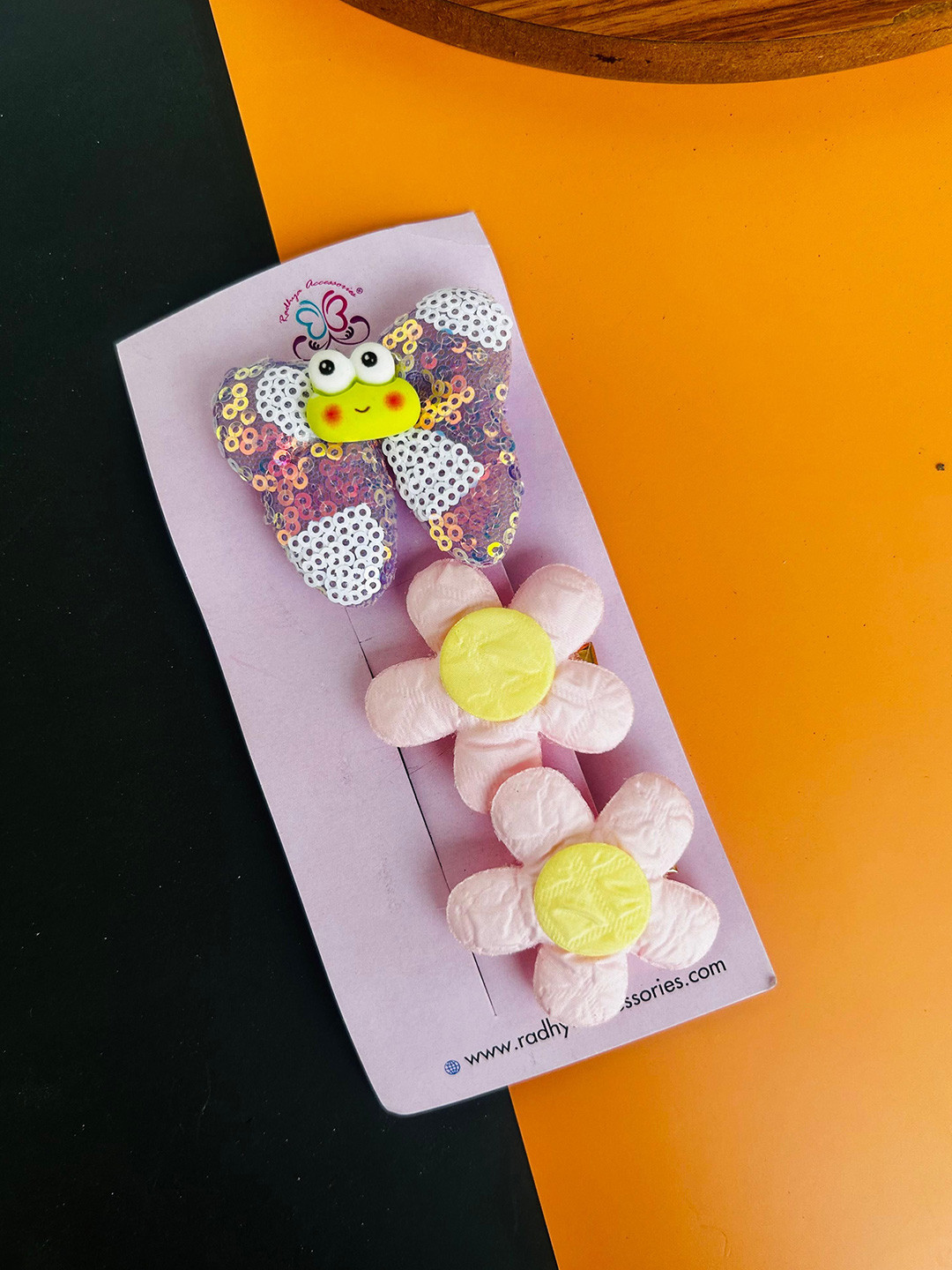 Radhya Accessories Women Set of 3 Butterfly Blossom Hair Clips Set