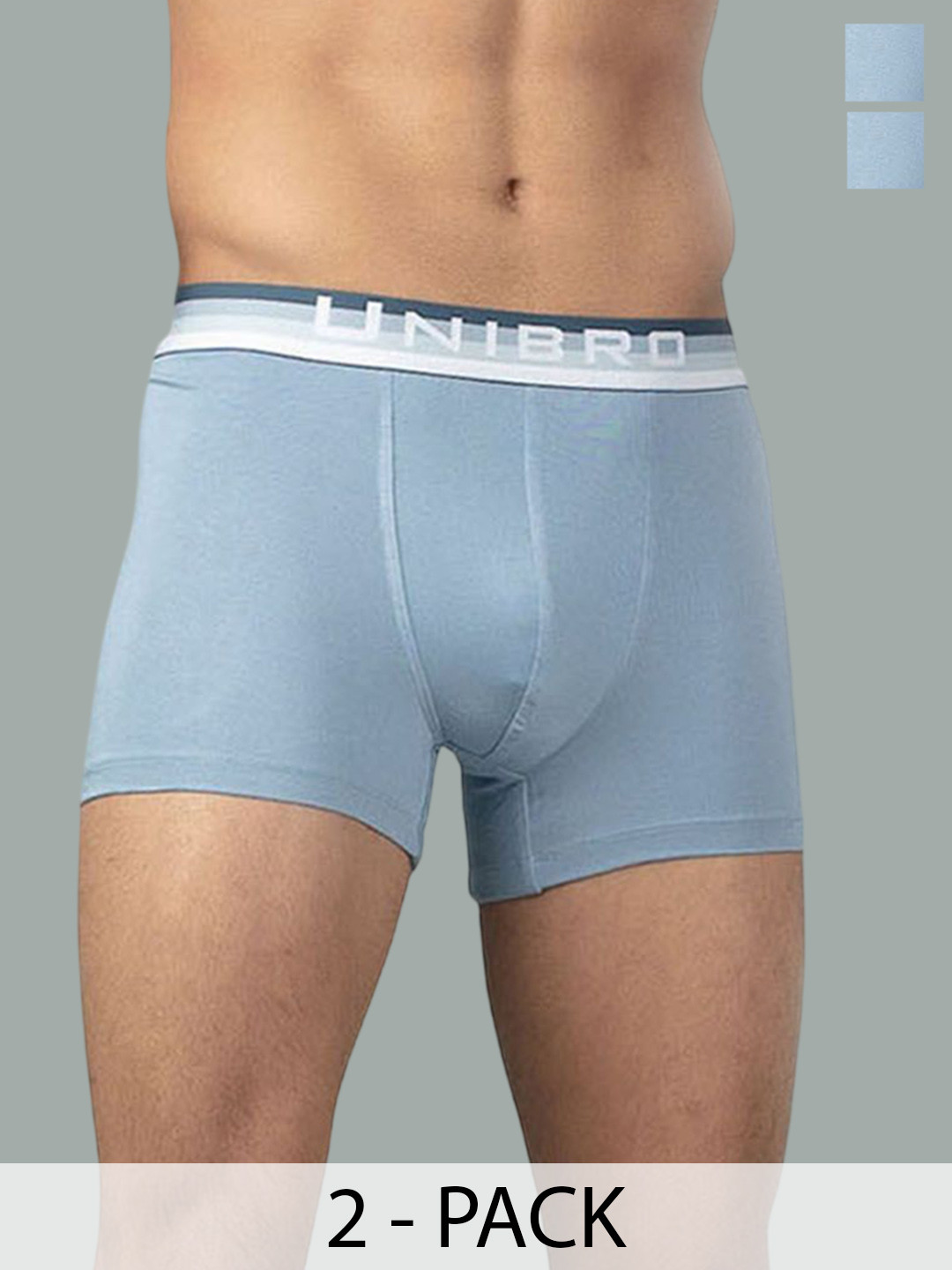 Unibro Pack Of 2 Mid-Rise Trunks TNCL-TRNK-PM2_2P-XL