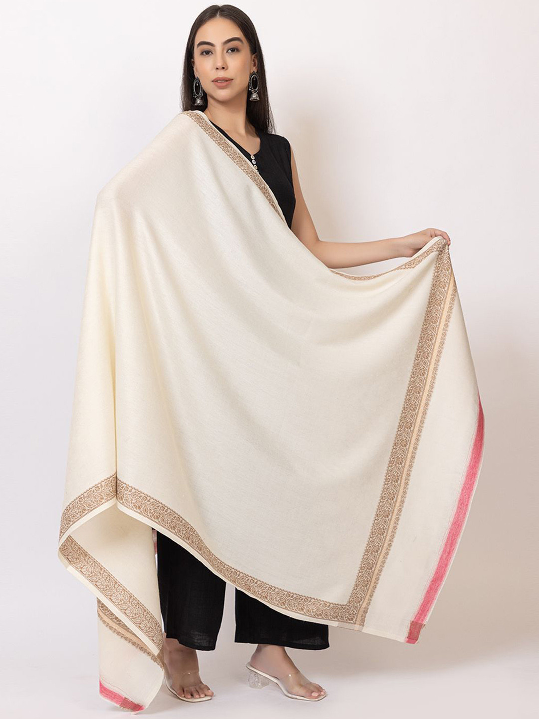 PYRO SPIRIT Women Solid Acrylic Shawl