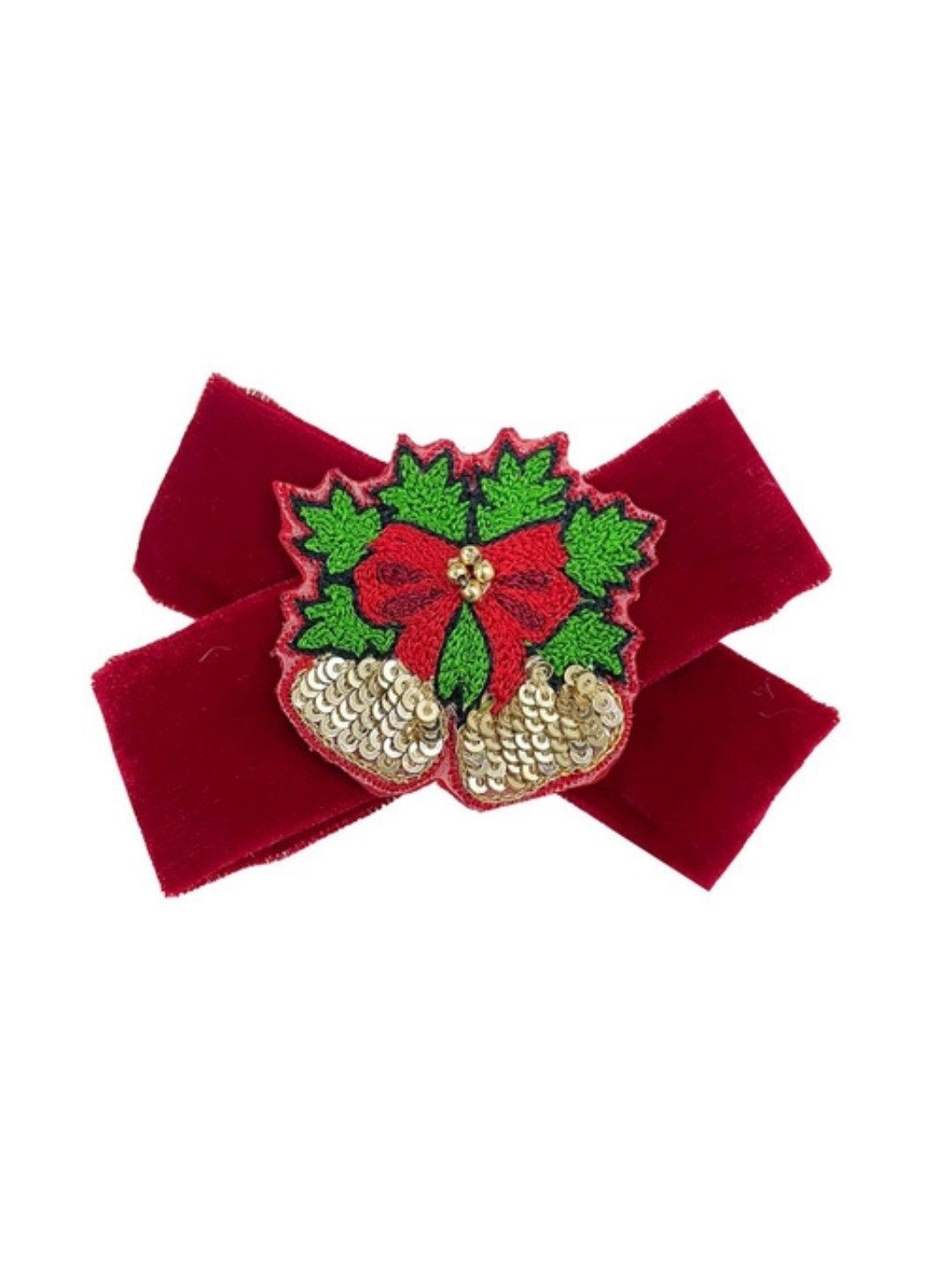 Bling Orn Girls Jingle Bells Hair Clip