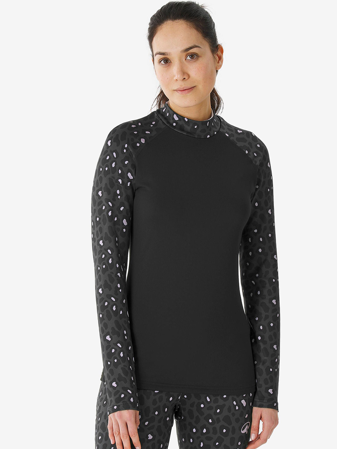 Decathlon Women High Neck Long Sleeve Thermal Top