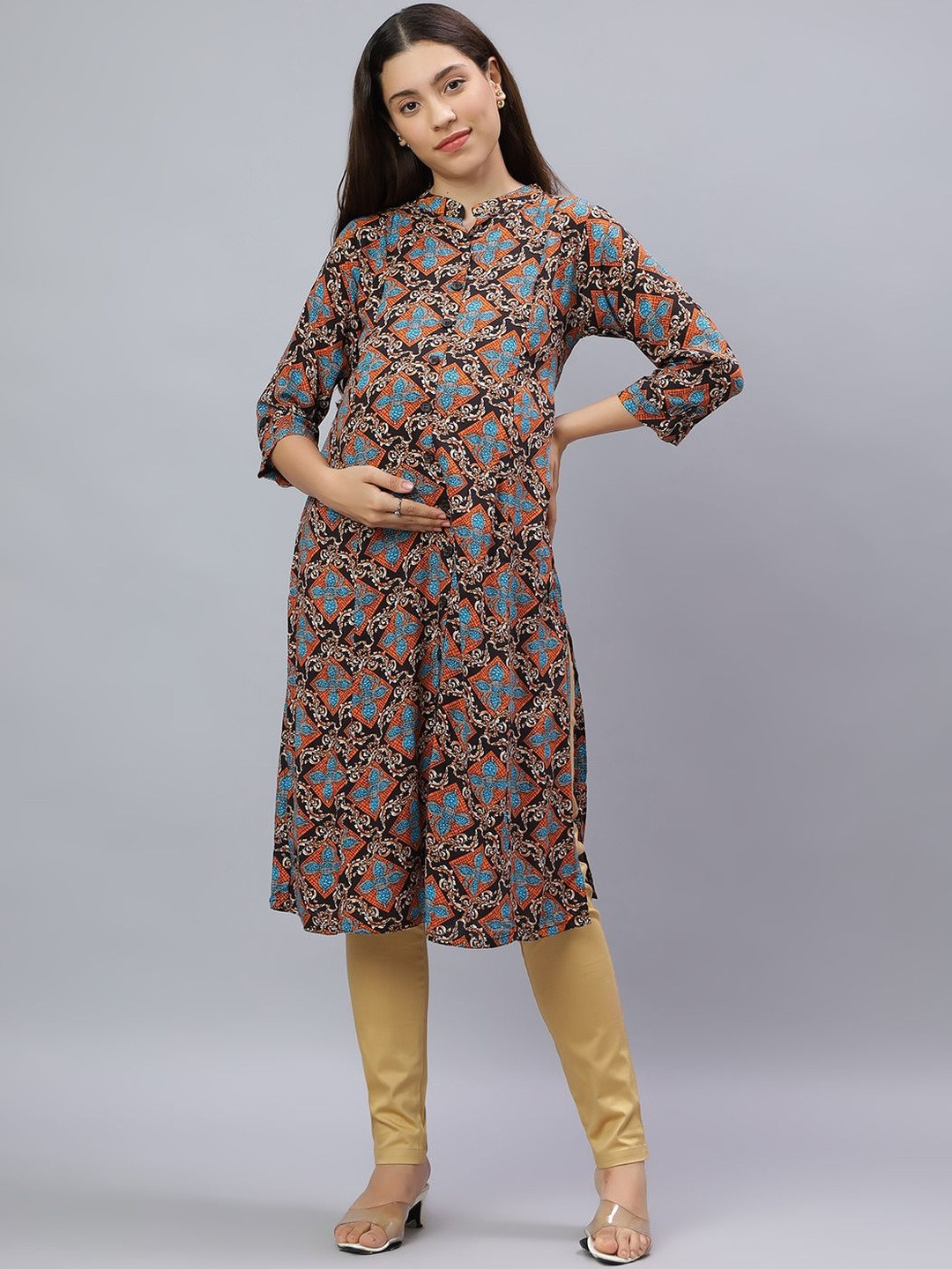 Mammas Maternity Printed Maternity Kurti