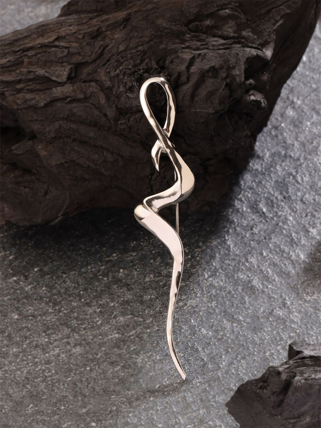 COSA NOSTRAA Men Moonlit Abstract Statement Brooch