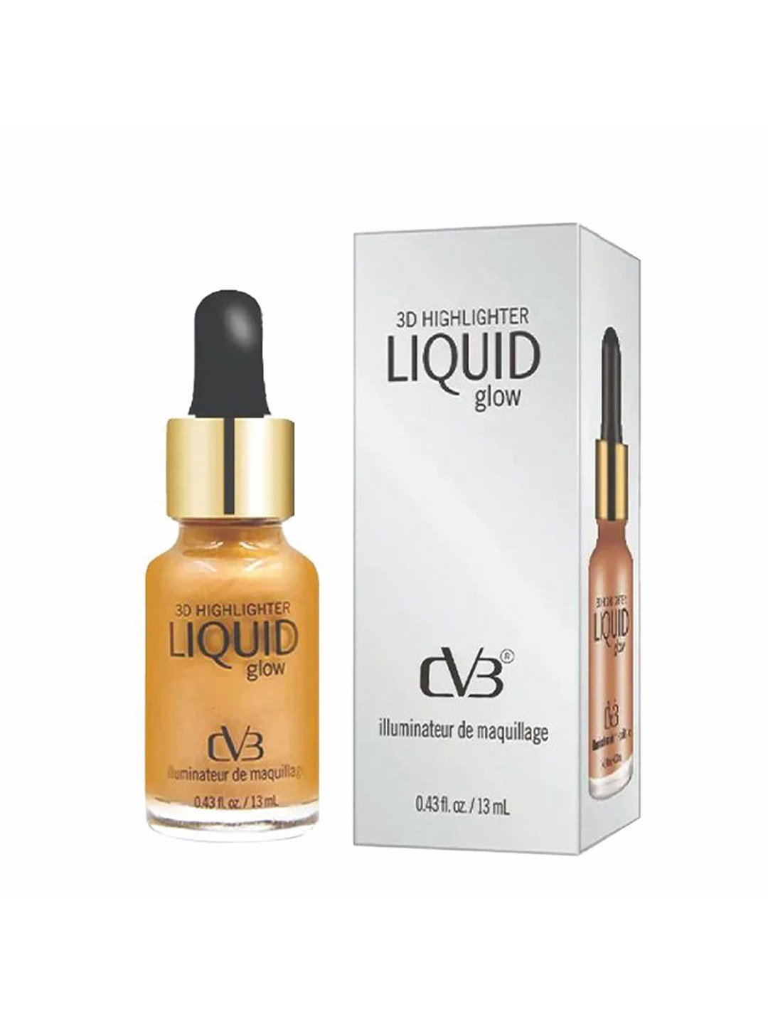 CVB Dewy Glow 3D Liquid Highlighter - 13 ml - Silver - 02