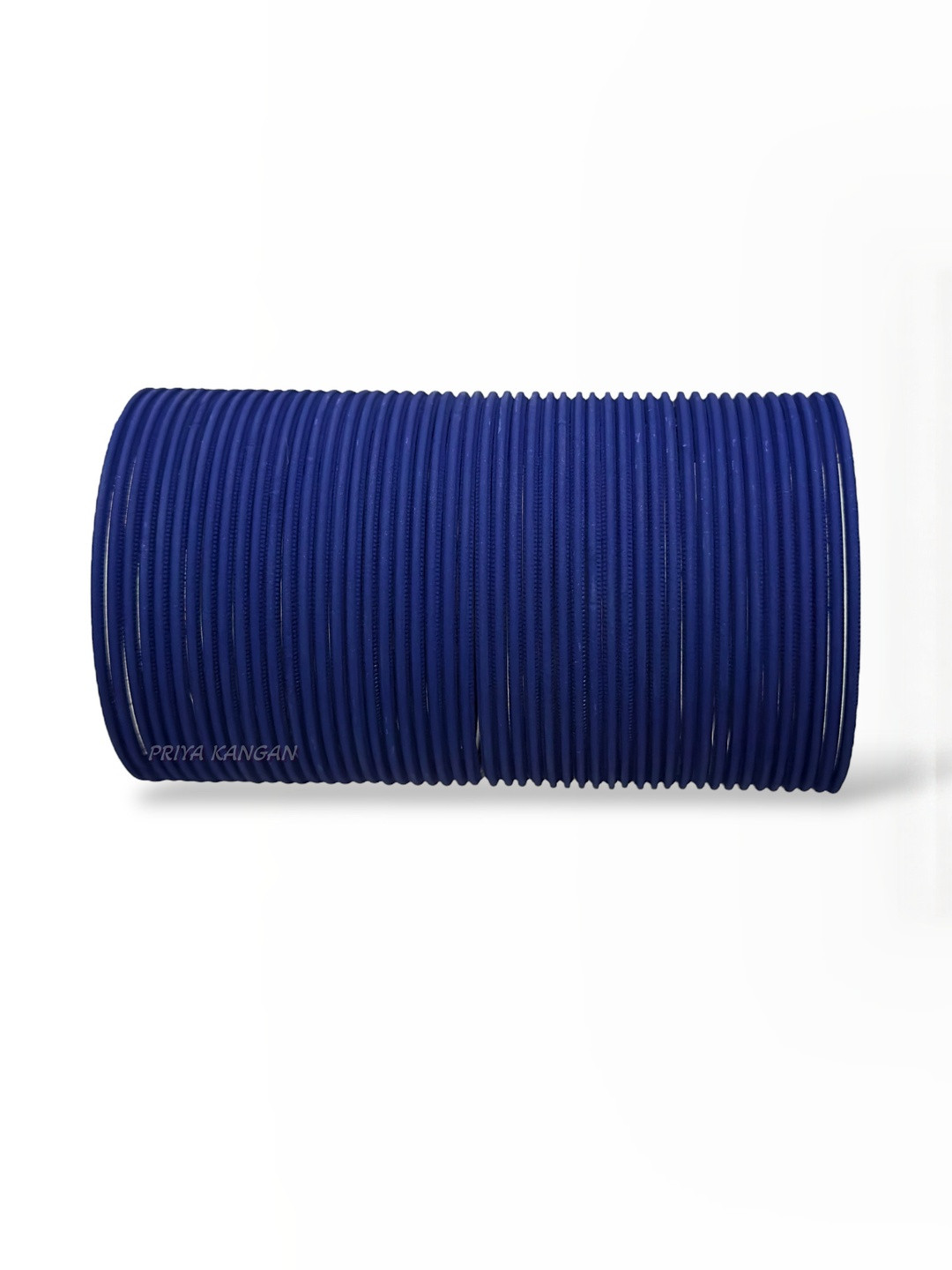 PRIYA KANGAN Navy Blue Matte Finish Metal Bangles