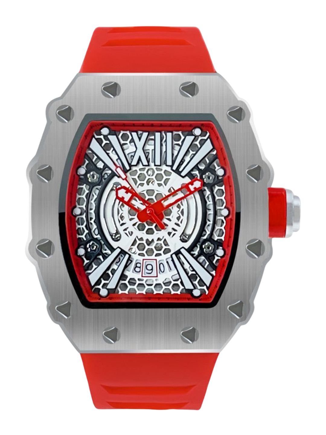 Precious Duke Men Straps Analogue Motion Powered Watch PD_765723278937_Red_83