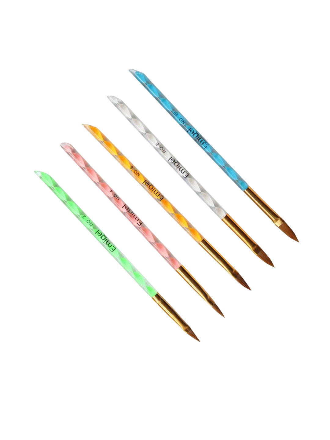 Emigel PROFESSIONAL Set Of 5 High Quality Acrylic Nail Brush