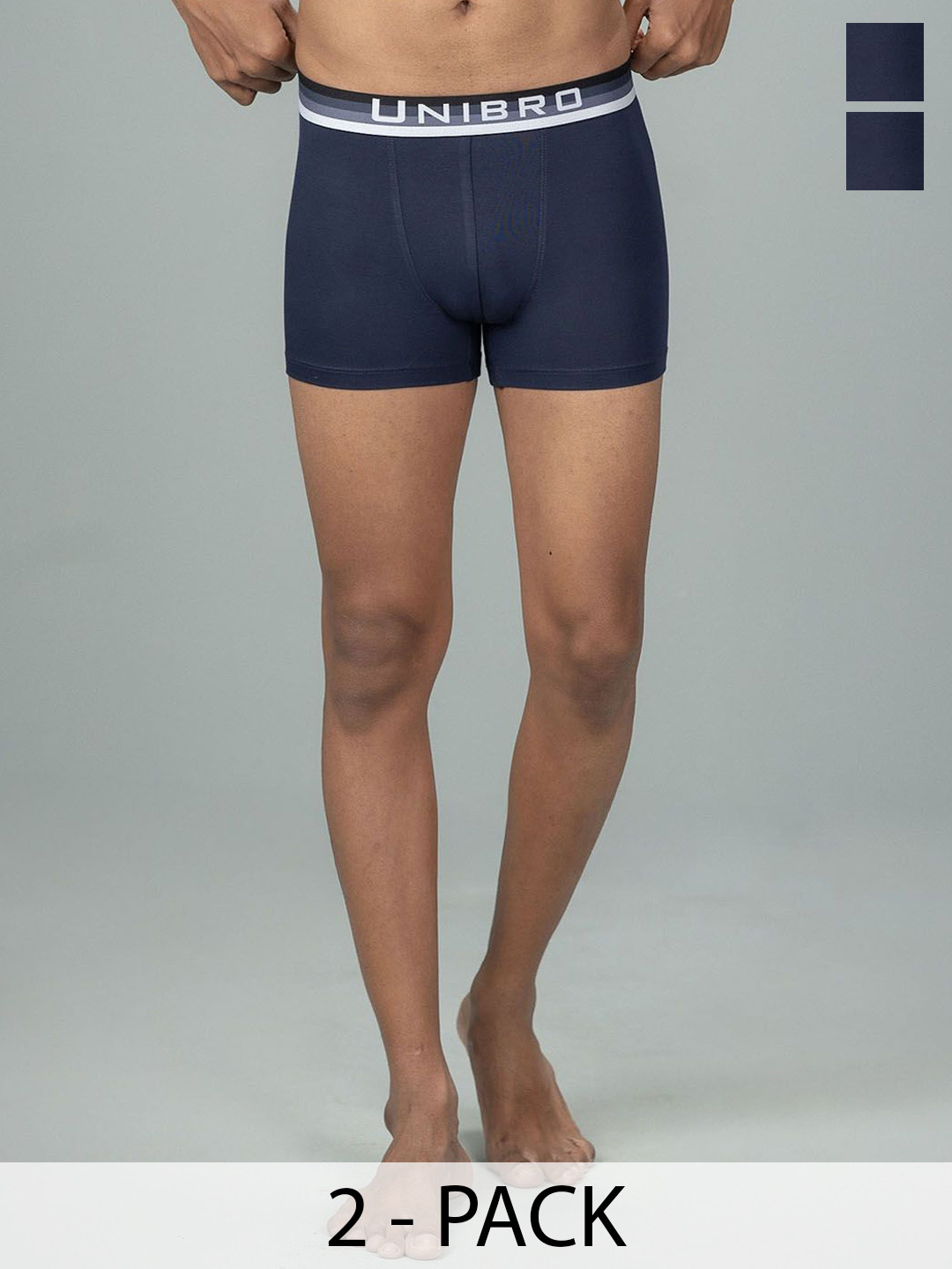 Unibro Pack Of 2 Mid-Rise Trunks TNCL-TRNK-PM3_2P-M