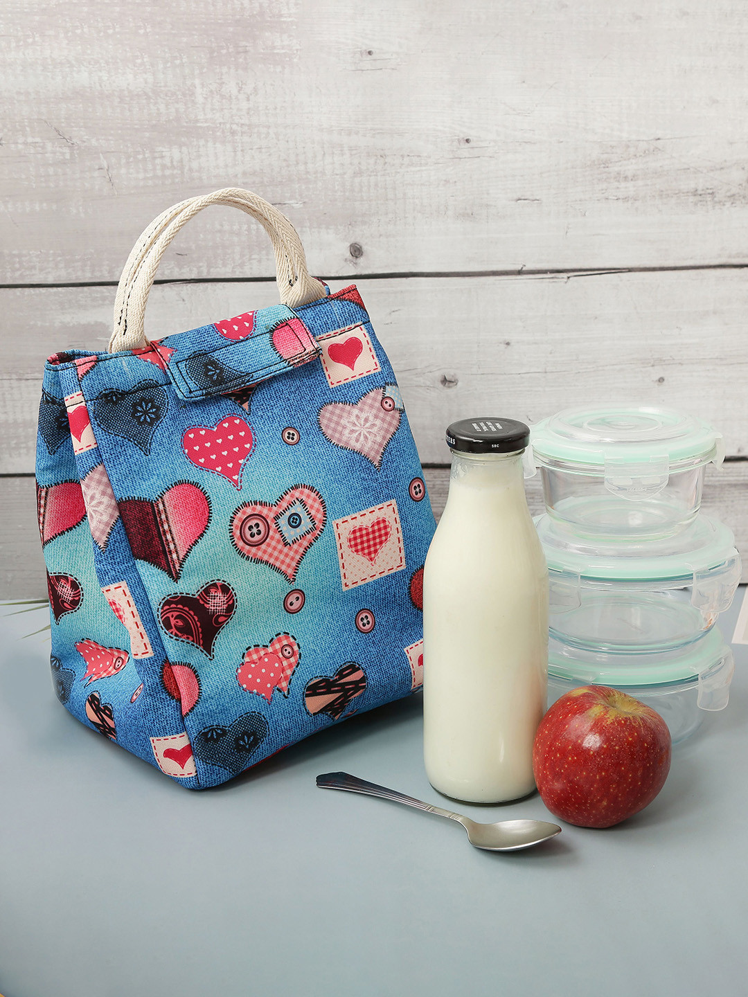 Bunkraft Men Blue Denim Everyday Lunch Bag