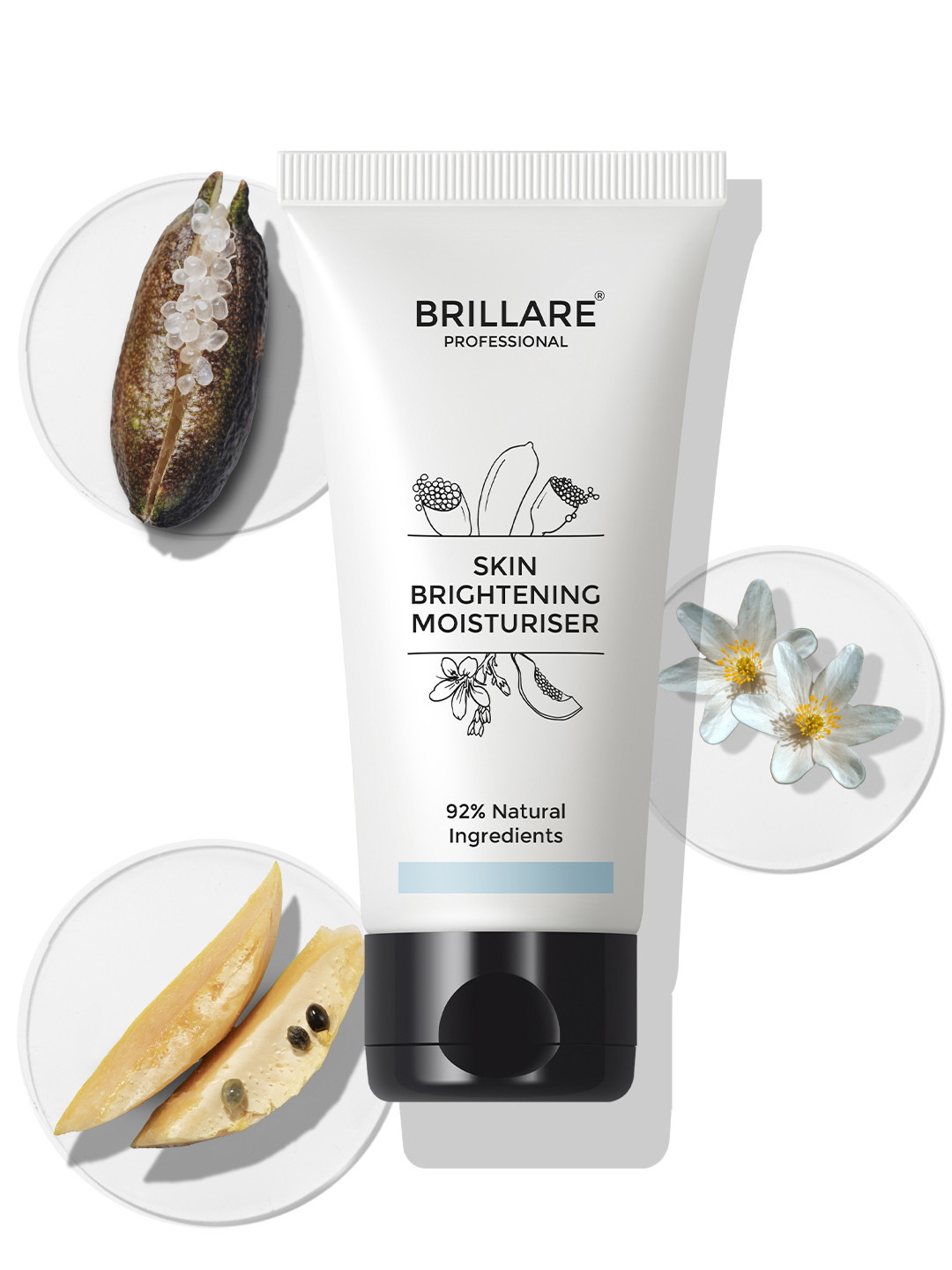 BRILLARE Skin Brightening Moisturiser for Tanning, Dark Spots & Pigmentation -50ml