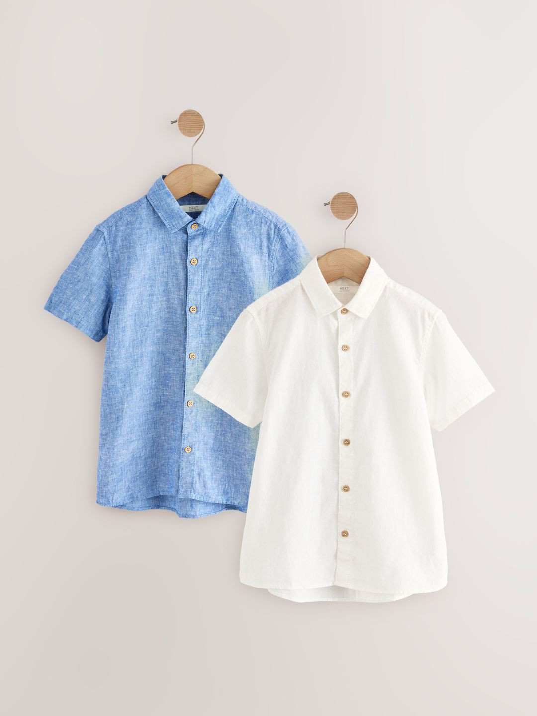 NEXT Boys Pack of 2 Linen Cotton Casual Shirt