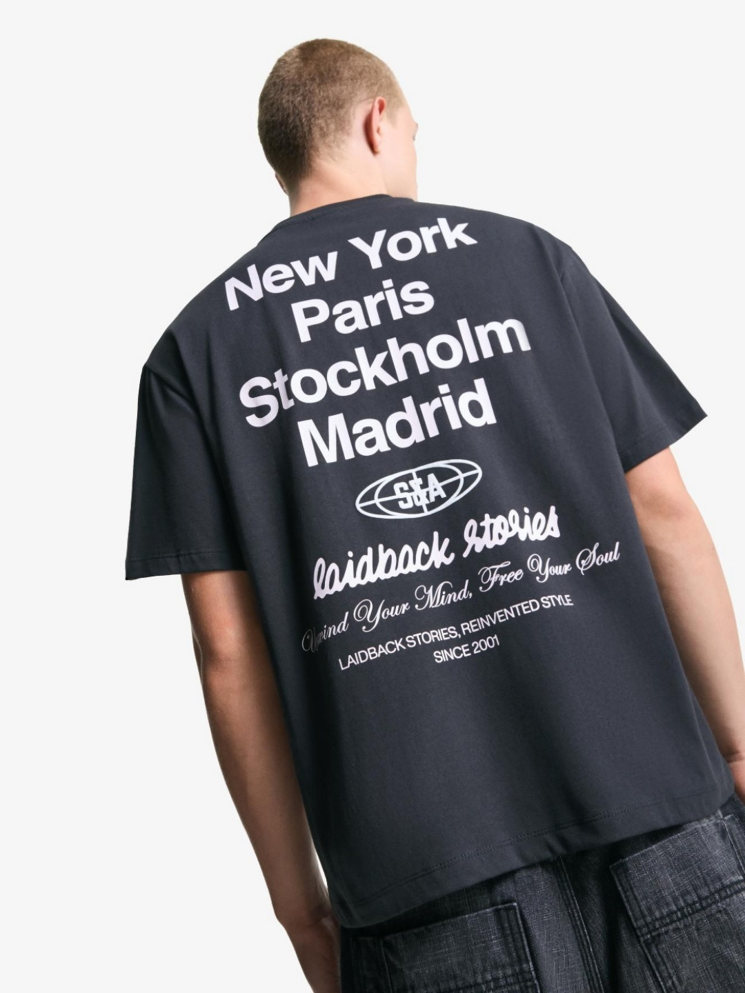 Bershka Short Sleeve Pure Cotton Tshirt With Print