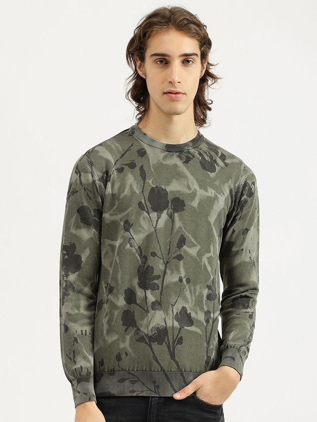 United Colors of Benetton Men Printed Fashion Sweaters