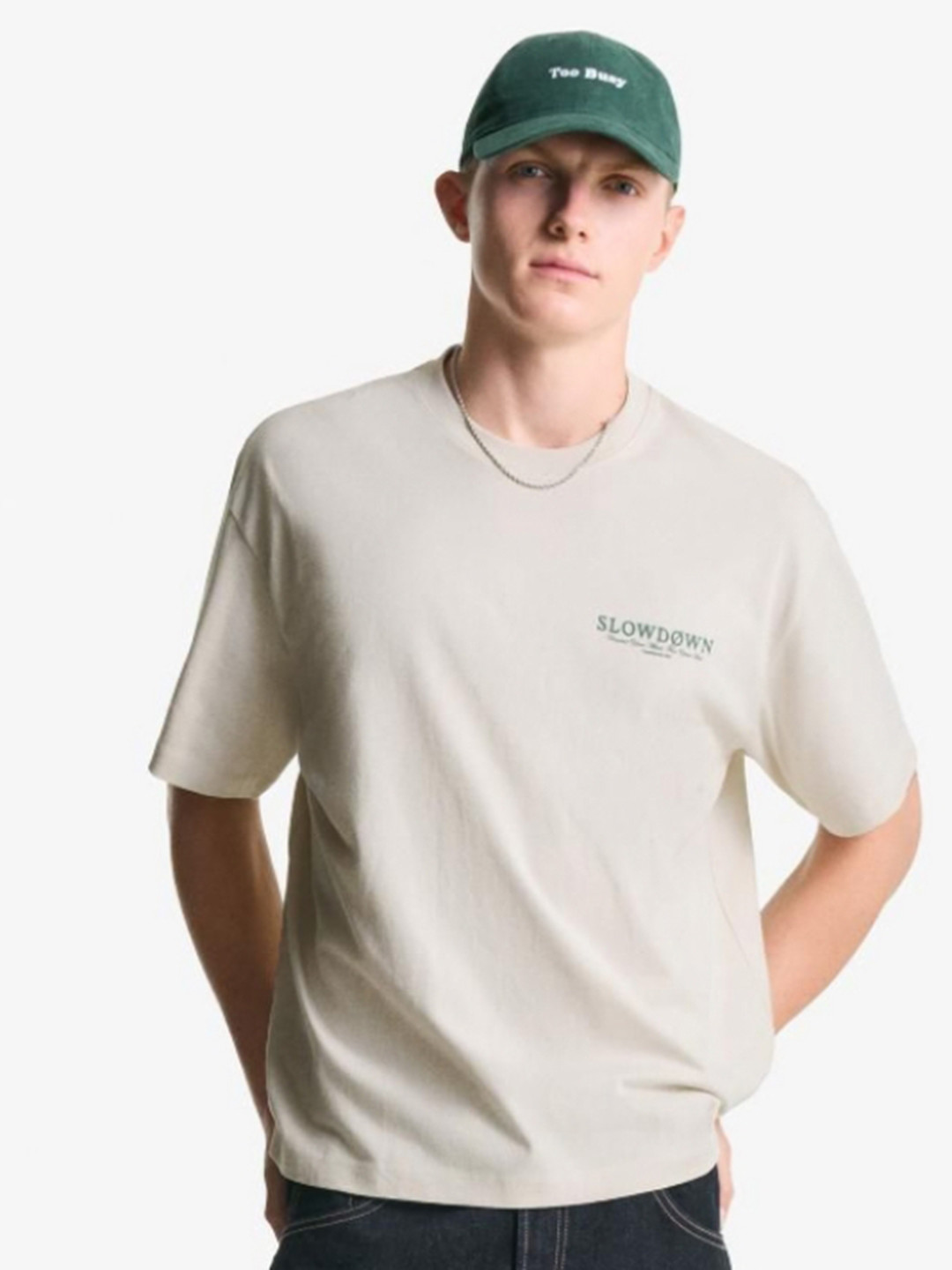 Bershka Short Sleeve Pure Cotton Tshirt With Print