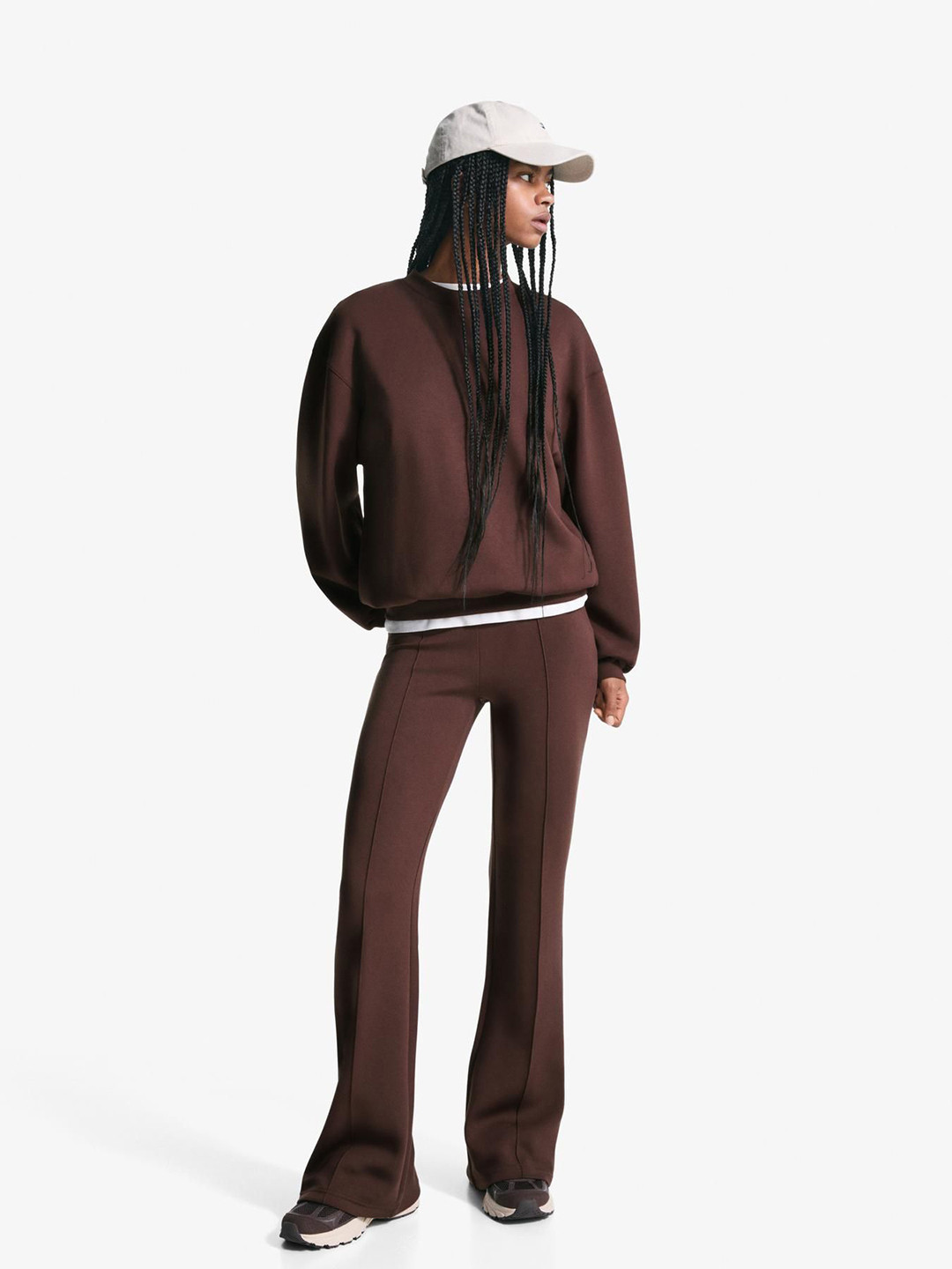 Bershka Oversize Soft Modal Blend Sweatshirt