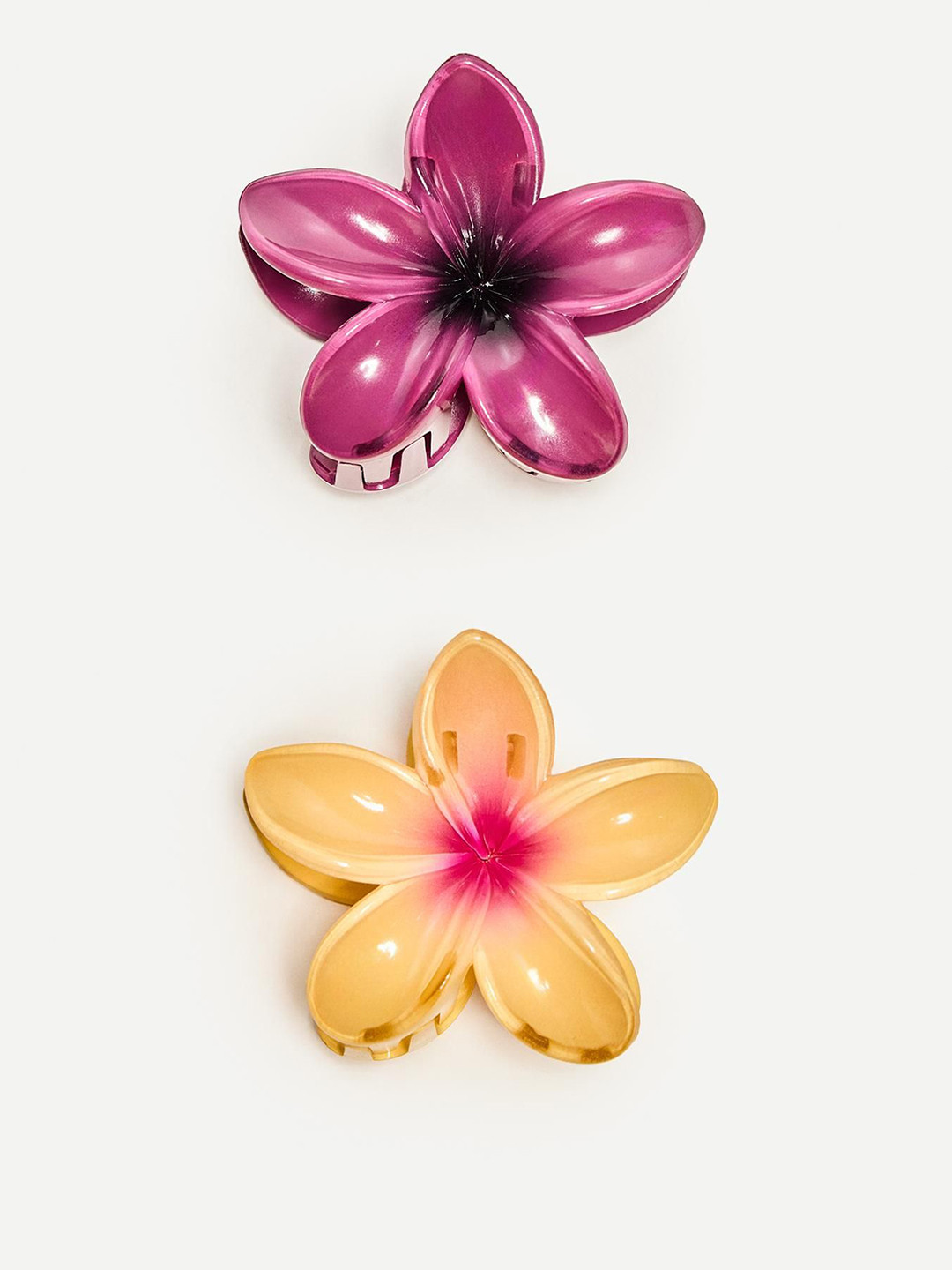 Bershka 2-pack Of Flower Hair Clips