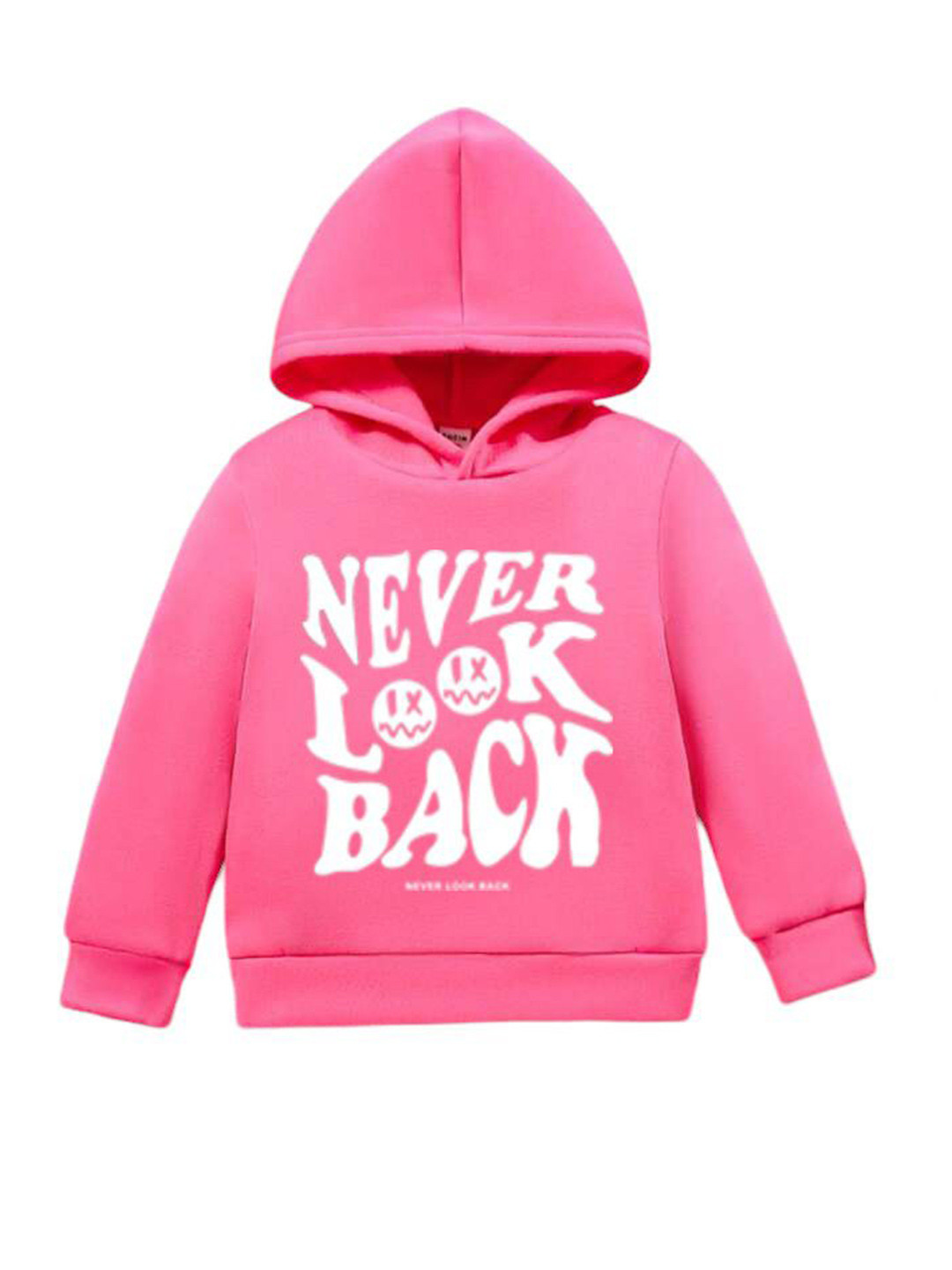 TABADTOD Kids Typography Printed Hood Sweatshirt