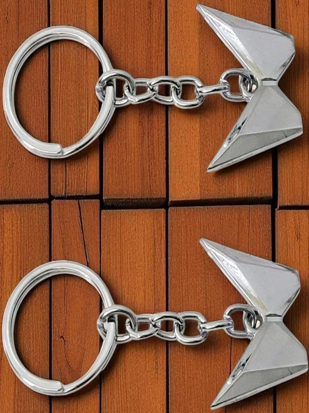 ADOREAL Pack Of 2 Steel Keychains