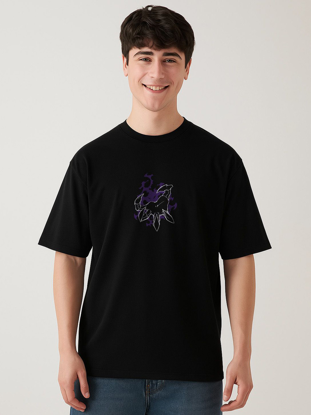 The Korhean Store Unisex Solo Leveling Arise Anime Streetwear Oversized Graphic Printed Cotton Tshirt