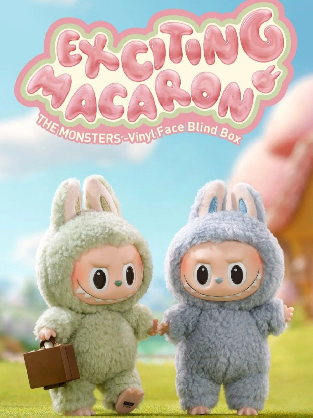 PIFTIF Microfibre Filled Non-Allergic Monster Labubu Doll Key Chain