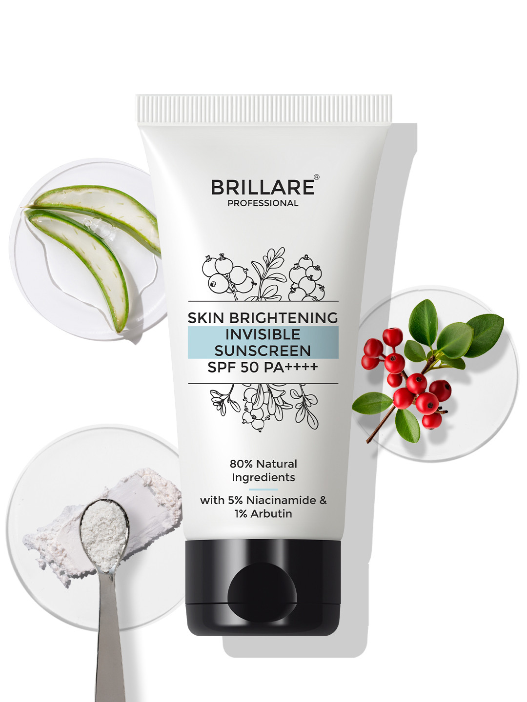 BRILLARE Skin Brightening SPF50 PA++++ Sunscreen with Niacinamide - 50 g