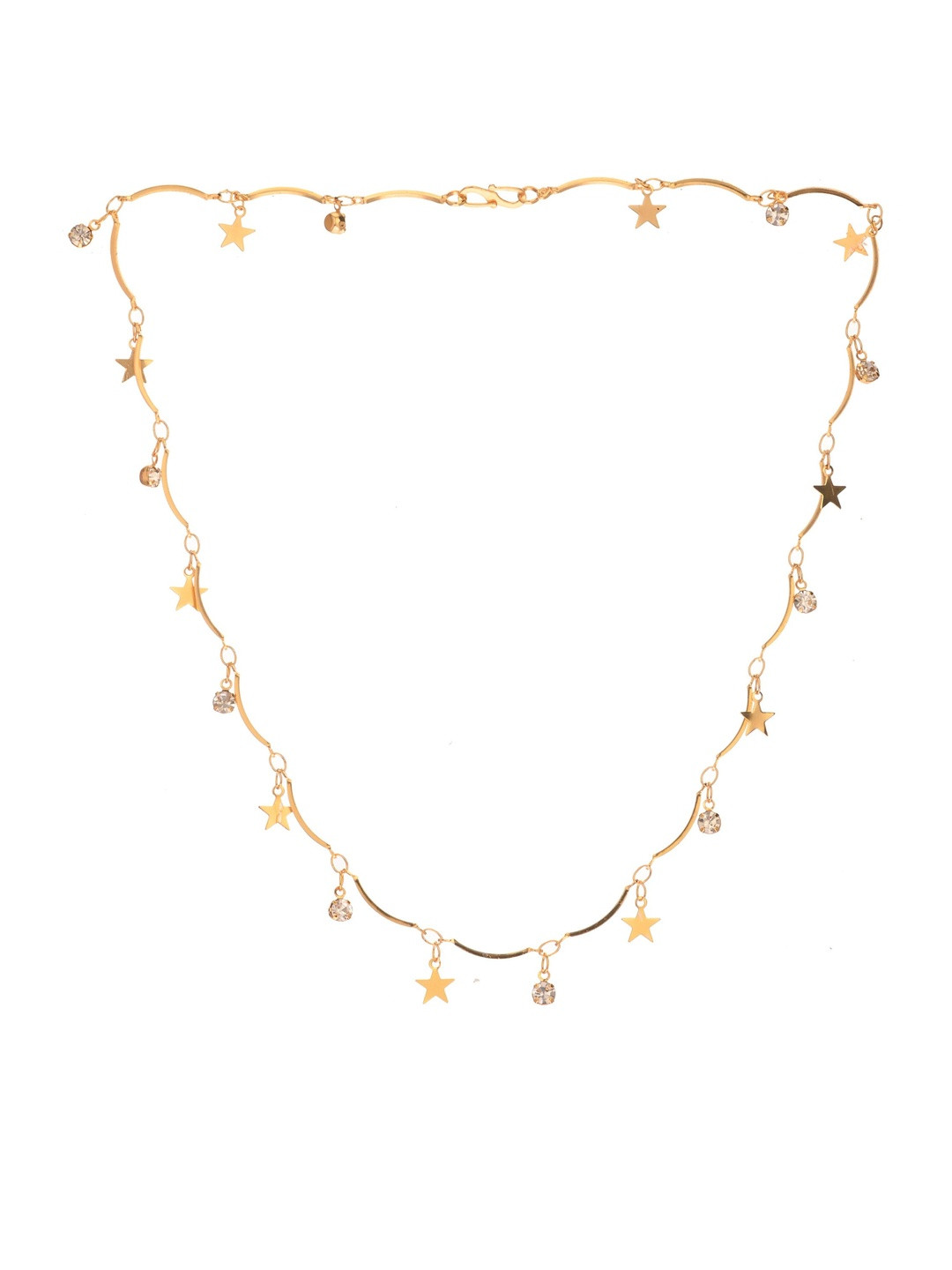 Beadworks Women Star Charm Gold-Plated Necklace