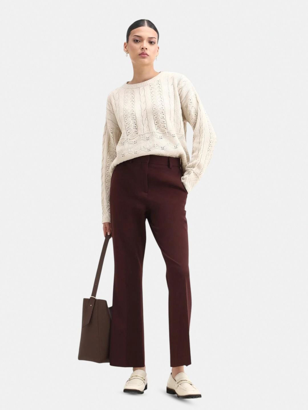 RAREISM Women Flare Deep Red Primary