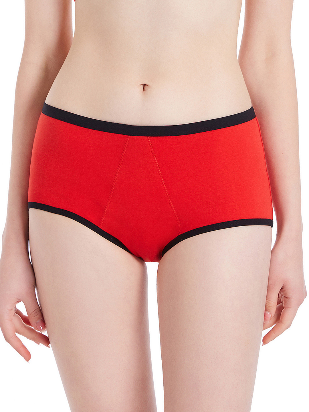 HealthFab The Fabulous you Red Reusable Cotton Mid Rise Heavy Flow Period Panty