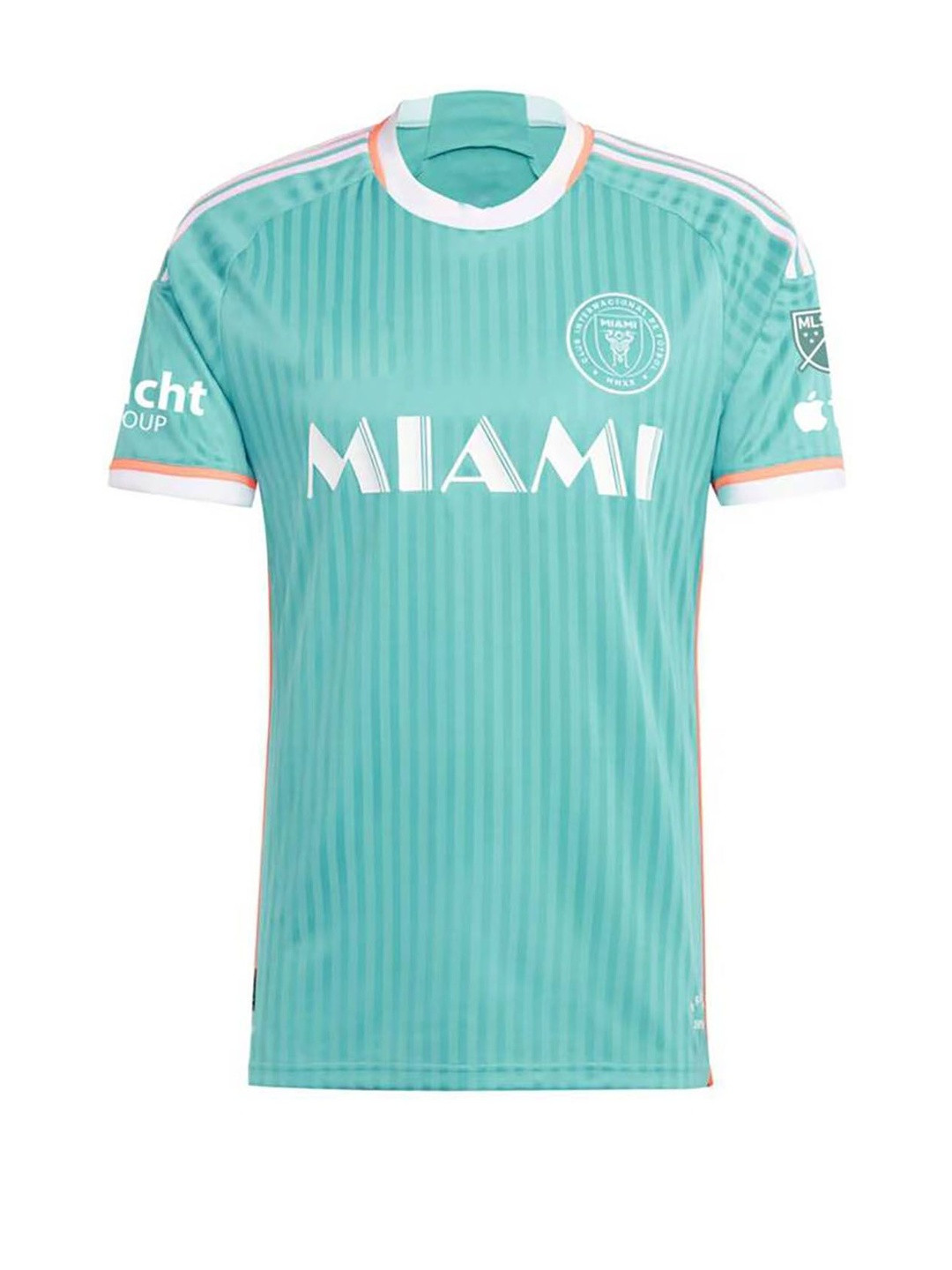dostitch Boys Miami Messi 10 Green Jersey Kit T-Shirt
