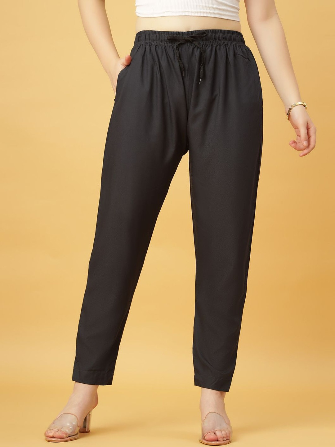 GANIX FASHION THAT DEFINE YOU Rayon Trouser Pants