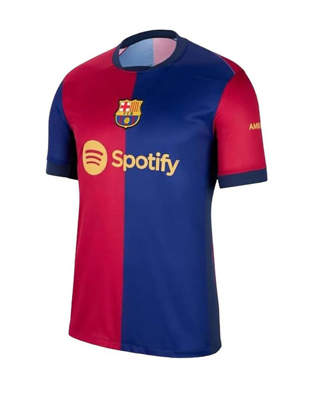 dostitch Boys Typography Barcelona Messi Printed Dri-FIT Jersey T-shirt