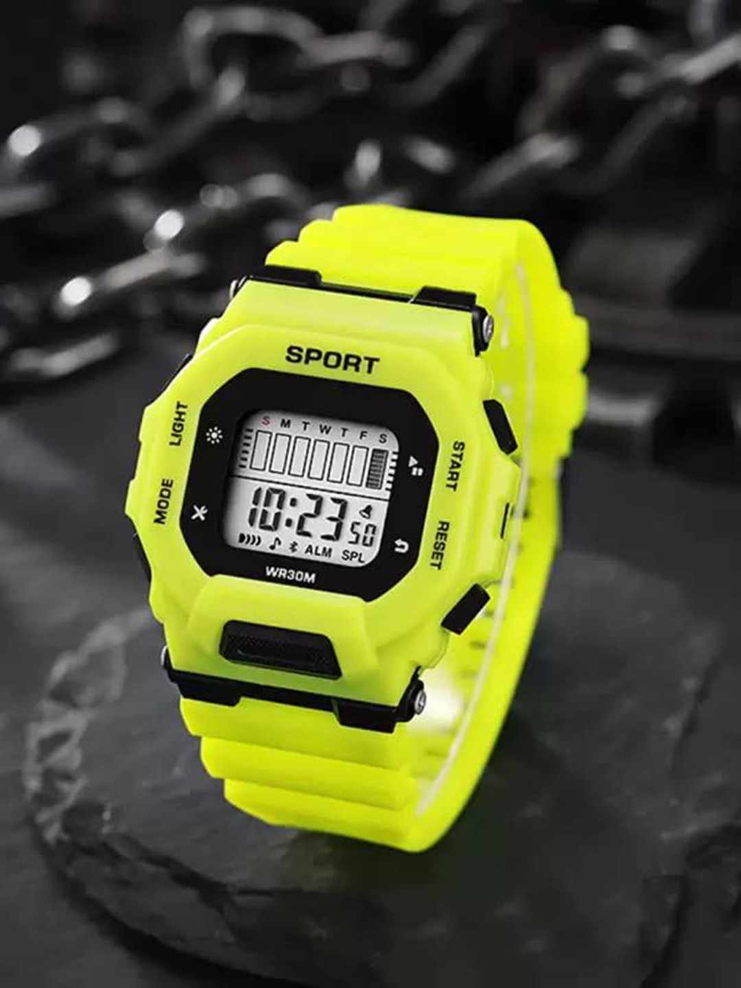 Blutech Men Dial & Bracelet Style Straps Digital Watch DashNeon54